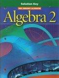 Book Algebra 2, Solution Key, 9780030663833, 0030663830 free