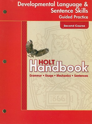 Book Holt Handbook: Developmental Language and Sentence Skills Guided Practice Second Course free