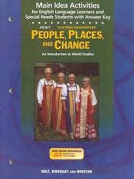 Book People, Places and Change: Main Idea Activities free