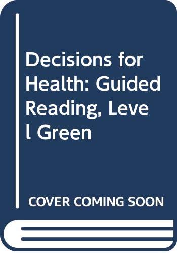Book Decisions for Health: Guided Reading Audio CD Program Level Green free