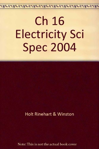 Book Physical Science Electricity Chapter 16 Resource File [paperback] By free