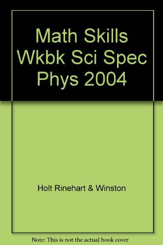 Book Physical Science: Math Skills Workbook (Holt Science Specctrum) free