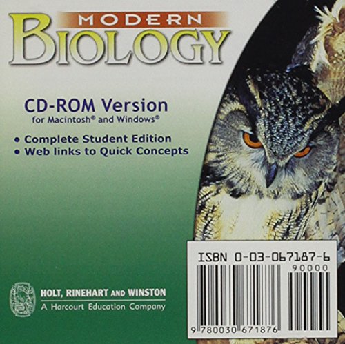 Book Modern Biology: Student Edition Cd-rom For Macintosh And Windows 2002 free
