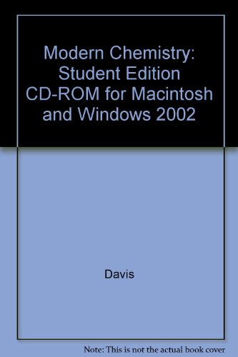 Book Modern Chemistry: Student Edition Cd-rom For Macintosh And Windows 2002 free