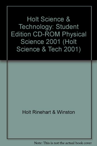 Book Cd-rom Version Holt Science & Technology: Physical Science, 2001 free