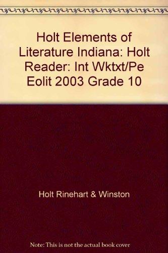Book Elements Of Literature, Grade 10 Intervention Worktext: Holt Elements Of Literature Indiana free