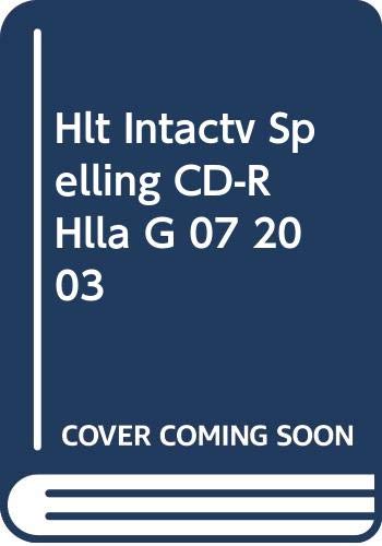Book Hlt Intactv Spelling CD-R Hlla G 07 2003 (Elements of Language) free