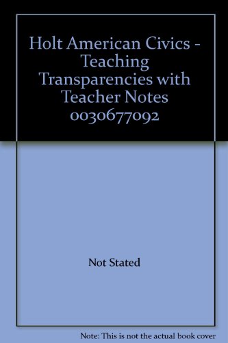 Book Holt American Civics - Teaching Transparencies With Teacher Notes 0030677092 free