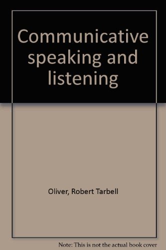 Book Communicative Speaking And Listening free