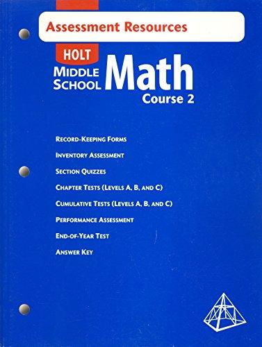 Book Holt Middle School Math, Course 2: Assessment Resources free
