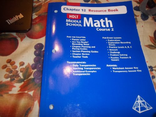 Book Holt Mathematics: Resource Book Chapter 12 Course 2 free