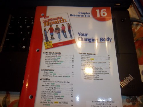 Book Ch 16 Your Changing Bod Dechlth 2004 Red free Book Ch 16 Your Changing Bod Dechlth 2004 Red free