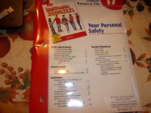 Book Ch 17 Personal Safety Dechlth 2004 Red free