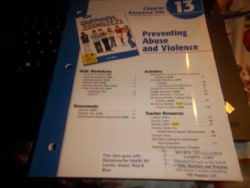 Book Decisions For Health: Chapter Resource File Level Blue Chapter 13 Preventing Abuse And Violence free