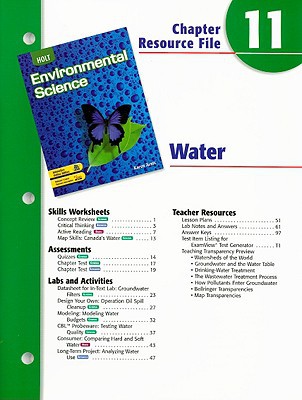 Book Holt Environmental Science Chapter 11 Resource File: Water free