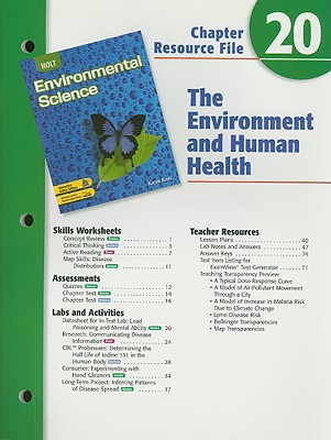 Book Holt Environmental Science Chapter 20 Resource File: The Environment And Human Health free