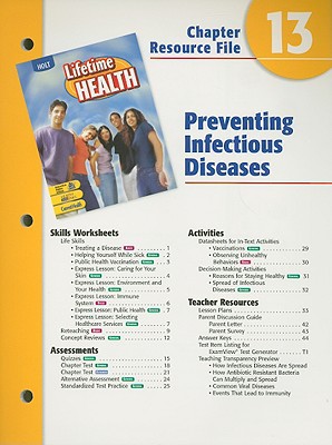 Book Holt Lifetime Health Chapter 13 Resource File: Preventing Infectious Diseases free