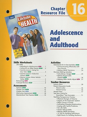 Book Holt Lifetime Health Chapter 16 Resource File: Adolescence and Adulthood free