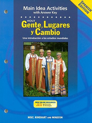 Book Holt Gente, Lugares Y Cambio Main Idea Activities: Una Introduccion A Los Estudios Mundiales (spanish Edition) free