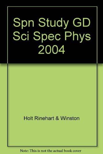 Book Holt Science Spectrum: Physical Science: Study Guide, Spanish free