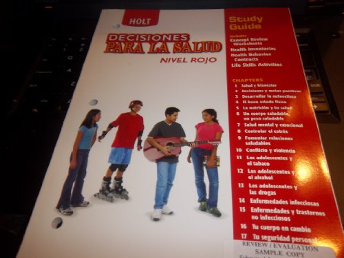 Book Decisions for Health: Student Study Guide, Spanish Level Blue free