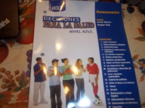 Book Decisions for Health: Assessments, Spanish Level Blue free