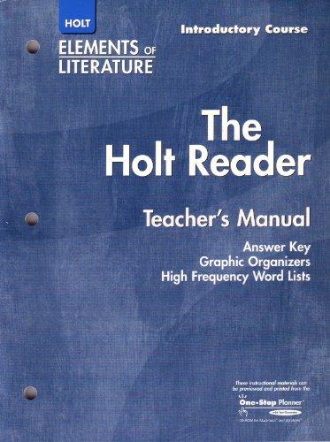Book Elements of Literature: Teacher Material Reader Introductory Course free