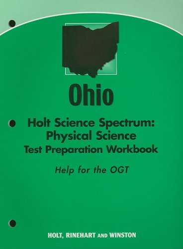 Book Holt Science Spectrum: Physical Science Ohio: Test Preparation Workbook Hss: Phys 2006 free