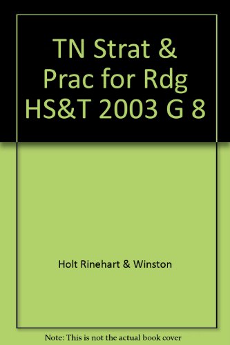 Book Tn Strat & Prac For Rdg Hs&t 2003 G 8 free