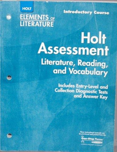 Book Elements of Literature: Assessment Literature, Reading and Vocabulary Grade 6 Introductory Course free