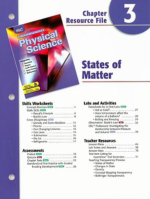 Book Holt Science Spectrum Physical Science Chapter 3 Resource File: States Of Matter free