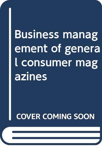 Book Business management of general consumer magazines free