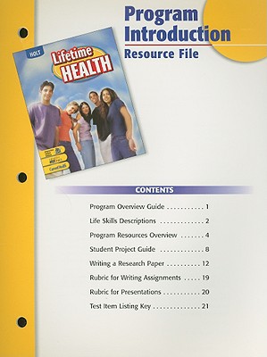 Book Holt Lifetime Health Program Introduction Resource File free