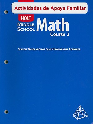 Book Holt Middle School Math Actividades De Apoyo Familiar, Course 2 (spanish Edition) free