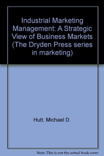 Book Industrial Marketing Management: A Strategic View Of Business Markets free