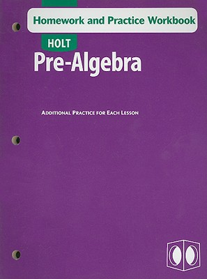 Book Holt Pre-Algebra: Homework and Practice Workbook free