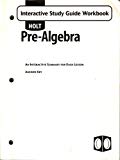 Book Holt Pre-Algebra: Interactive Study Guide Workbook free