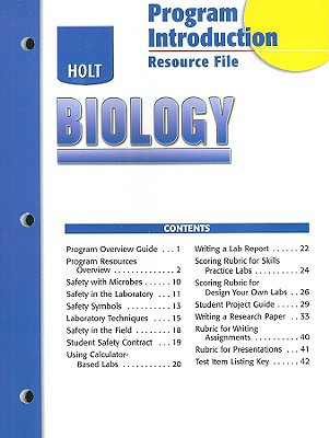 Book Holt Biology: Program Introduction Resouce File free