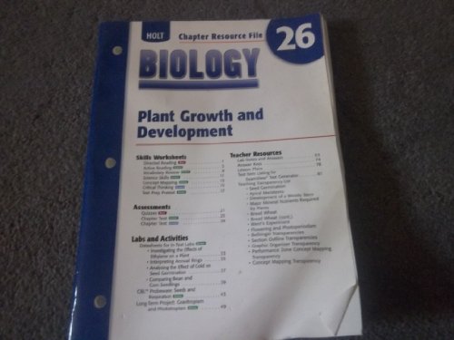 Book Cr 26 Plant Growth/dev Biology 2004 free