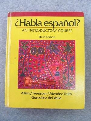 Book Habla Espanol: An Introductory Course free