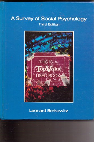 Book A Survey of Social Psychology free