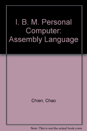 Book Programming the IBM Personal Computer: Assembly Language free