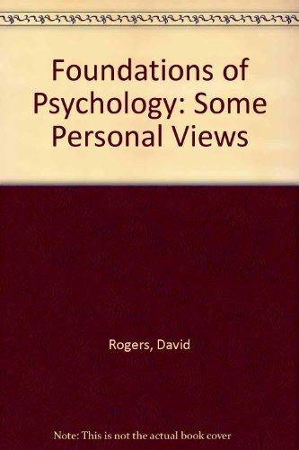 Book Foundations Of Psychology: Some Personal Views free