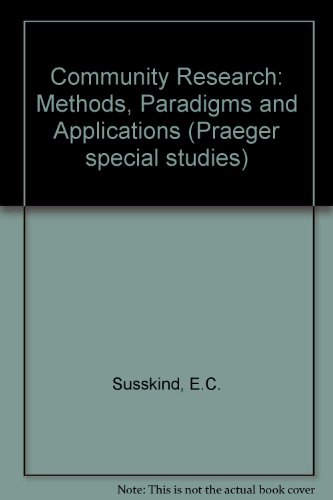 Book Community research: Methods, paradigms, and applications free