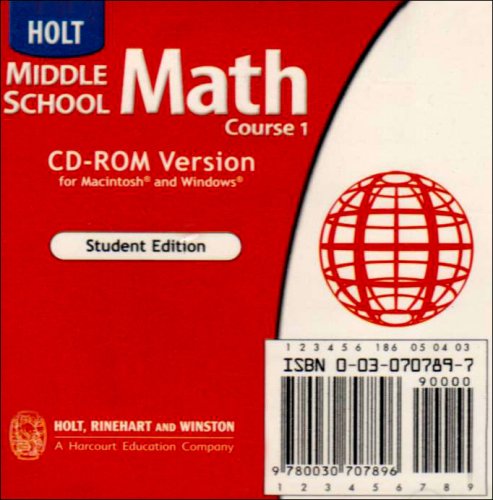 Book Math Course 3, Grade 8: Holt Mathematics free