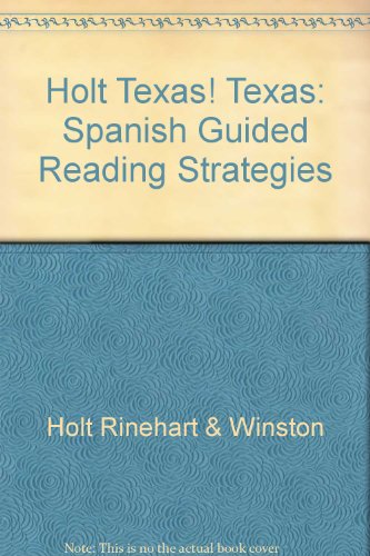 Book Holt Texas! Texas: Spanish Guided Reading Strategies (spanish Edition) free