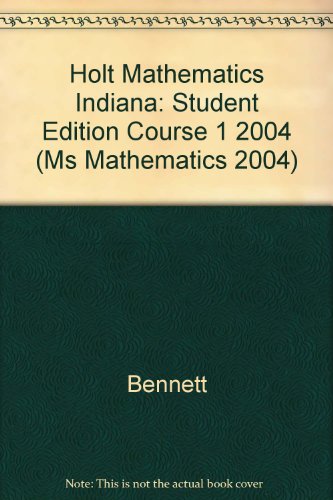 Book Holt Mathematics Indiana: Student Edition Course 1 2004 free