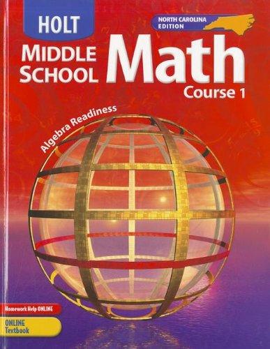 Book Mathematics, Grade 6 Course 1: Holt Mathematics North Carolina free