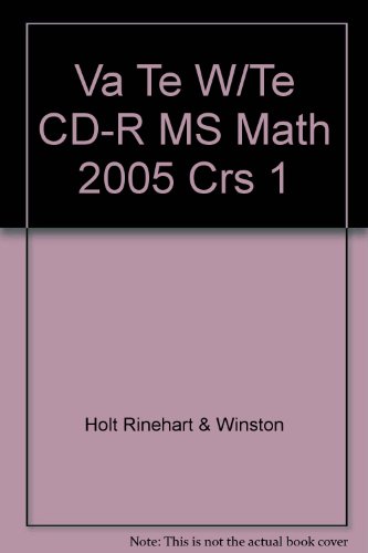 Book Va Te W/te Cd-r Ms Math 2005 Crs 1 free