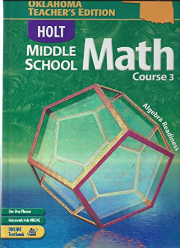 Book Holt Middle School Math, Course 3, Oklahoma Teacher's Edition free
